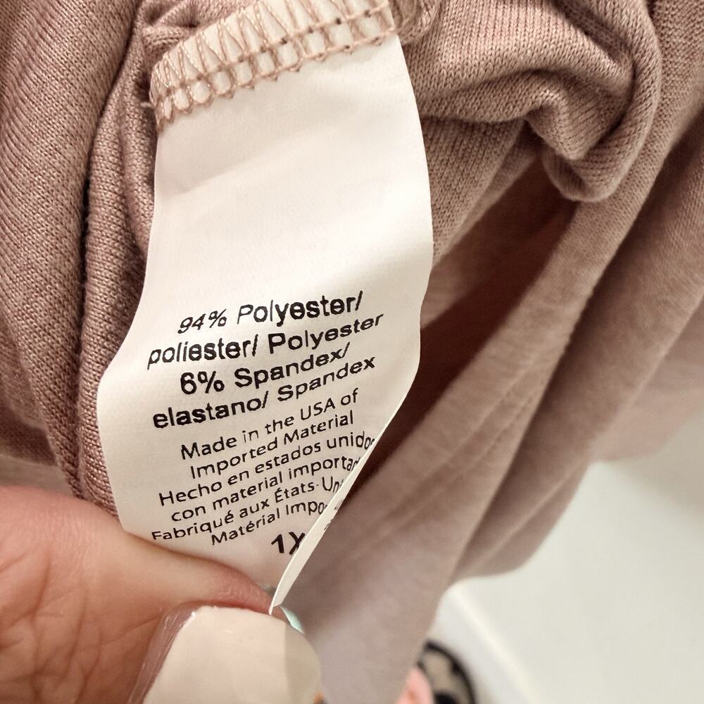 New Beyond Yoga Featherweight Soft Slumber Midi Sleep Dress Womens Chai 1X NWT - Picture 6 of 8